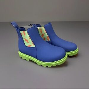 Native Boots Girls 13 Kensington Treklite Bloom Chelsea Booties Blue Green
